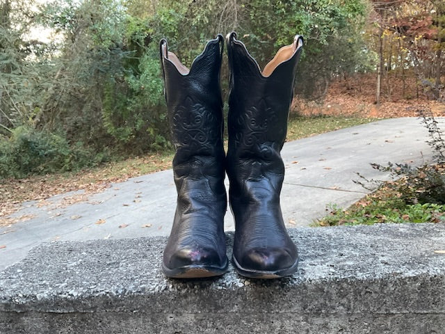 Rodney Ammons Handmade Black Leather Cowboy Boots El Paso, Texas Mens Size 9.5 Ammons Products for Sale up to 90% Off Retail: Poshmark main image 3