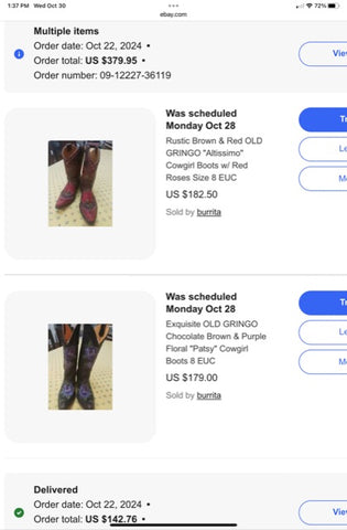 Size 8 women’s Old Gringo boots