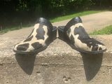 Size 7 women’s Nicole cowhair mules