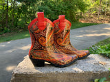 Size 7 women’s cowboy rain boots